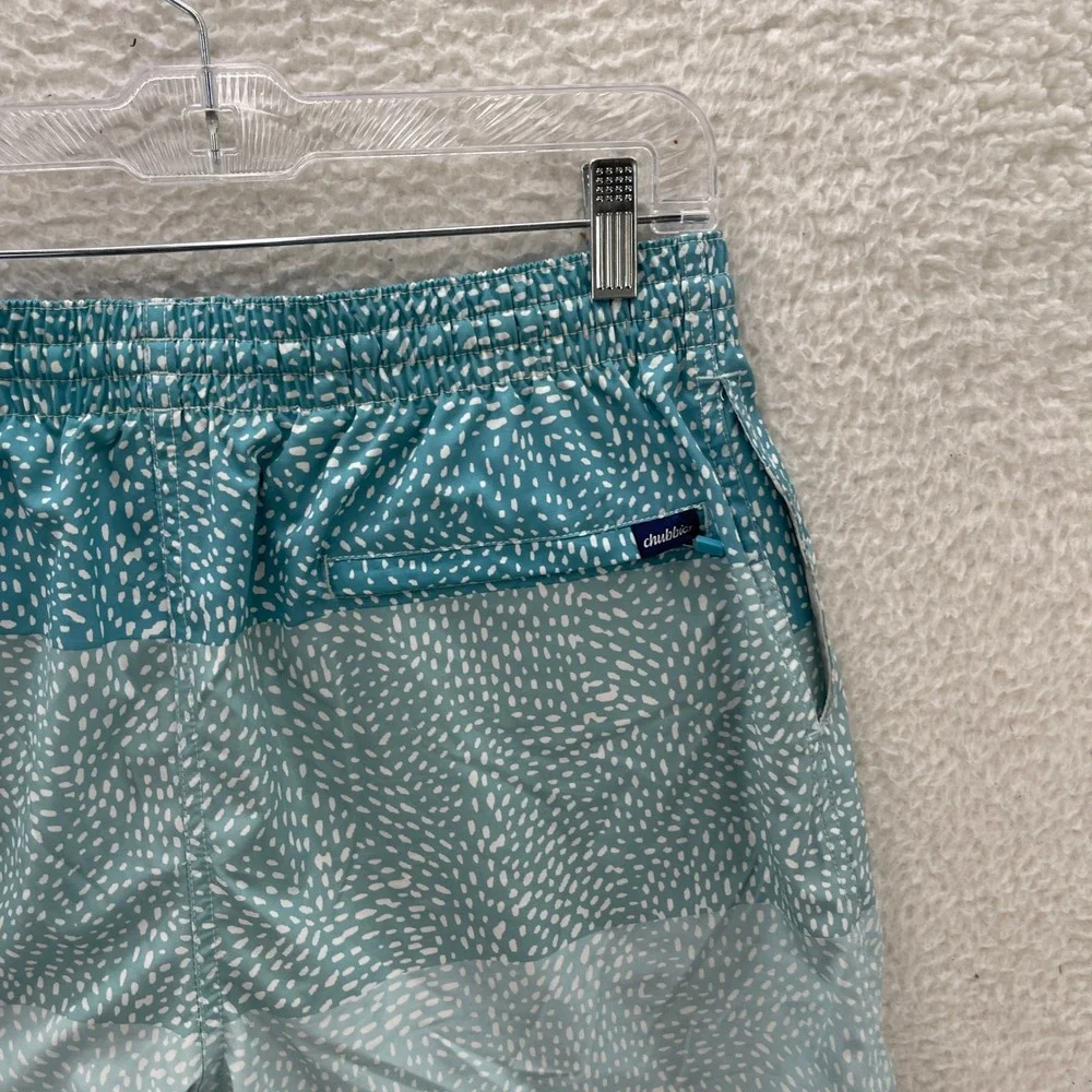 Chubbies Swim Trunks Mens L Blue 5.5